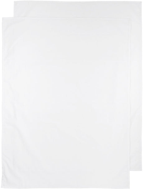 Meyco baby uni tremmesenge - 2-pak - hvid - 75x100cm - 0,3 tom