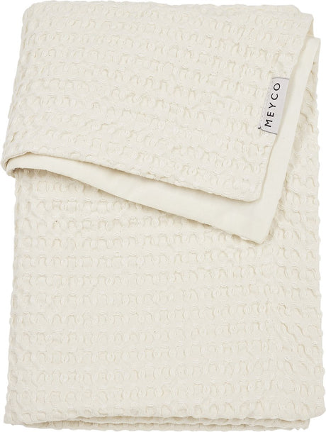 Meyco babyvaffel bomuldstæppe - natur - 75x100cm - 1,0 tom