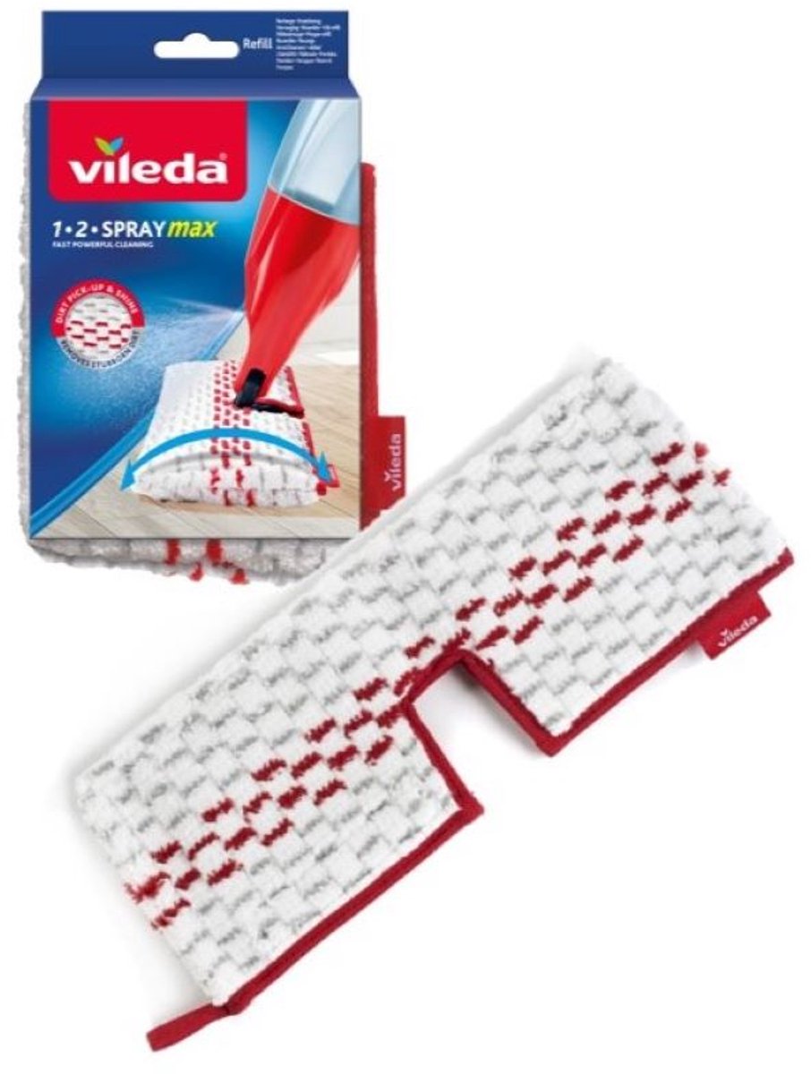 Vileda 1.2.spray max erstatning - 1 pr. pakke - mikrofiberpude til 12 spray max system