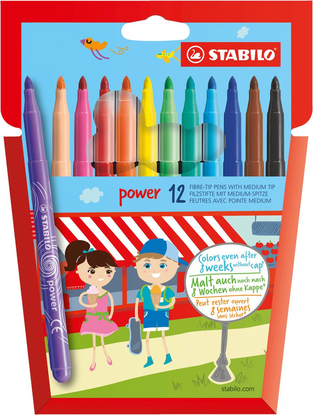 Stabilo power - tusch - sæt med 12 stk