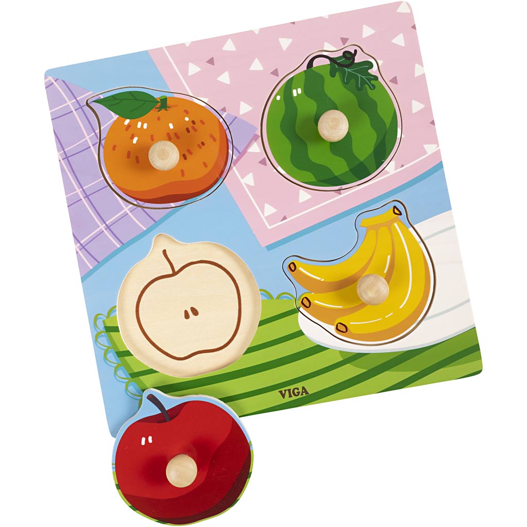 Https: www.cchobby.nl viga-træ-knap-puslespil-frugt-størrelse-22x22-cm-4-dele-1-stykke