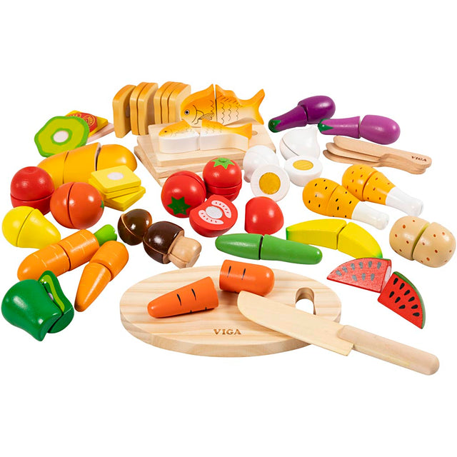 Https: www.cchobby.nl viga-playset-cuttable-wooden-food-ware-45-parts-1-set