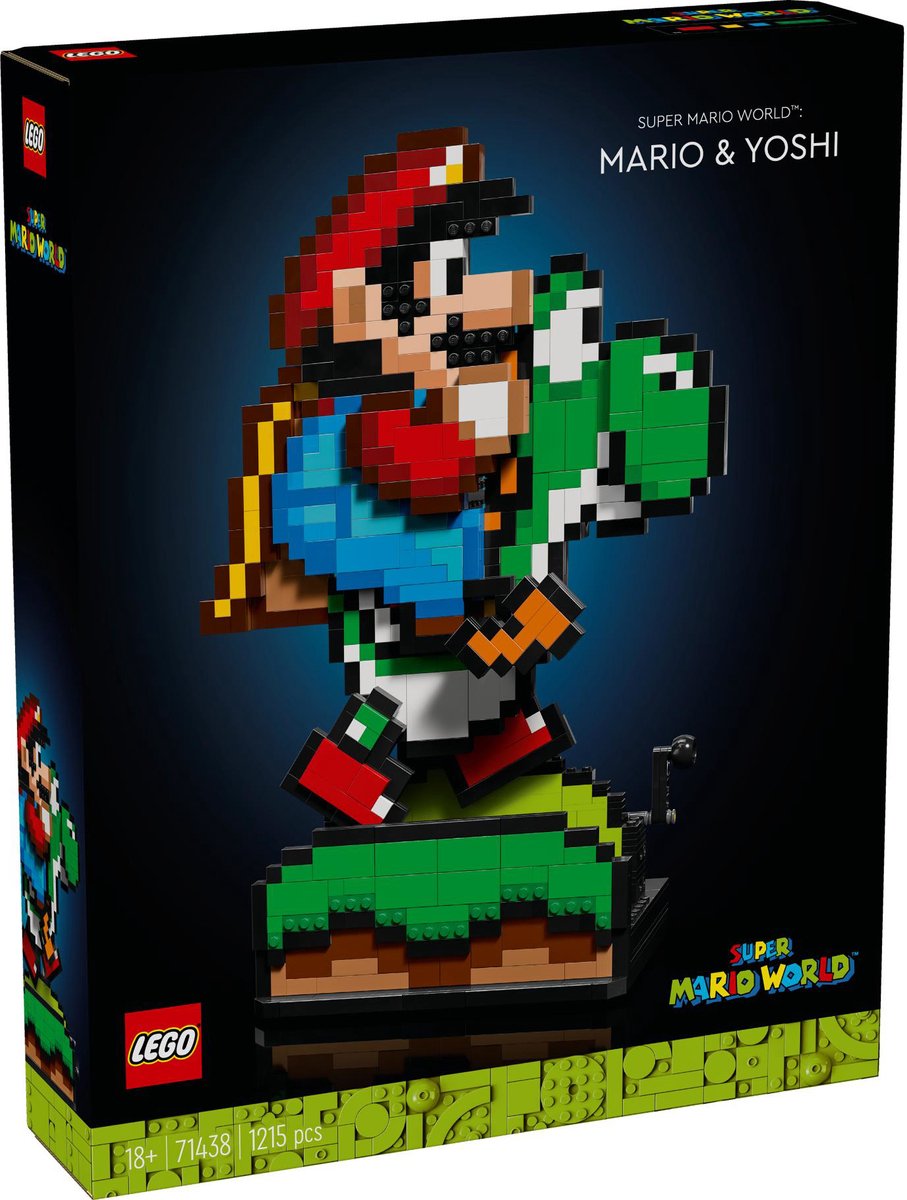 Lego super mario world - mario og yoshi - 71438