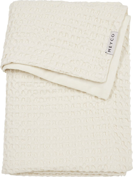 Meyco babyvaffel bomuldstæppe - natur - 100x150cm - 1,0 tom