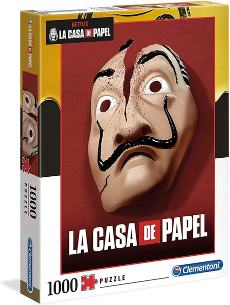 Clementoni puslespil - netflix la casa de papel puslespil - dalí - 1000 brikker, puslespil voksne