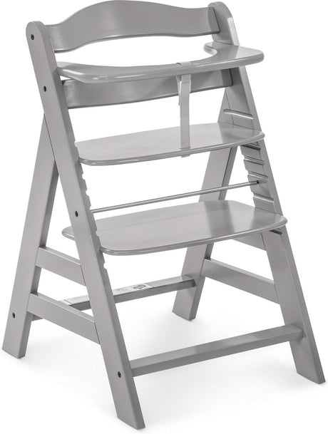 Hauck alpha+ - høj stol - FSC® certificeret bøgetræ - grå