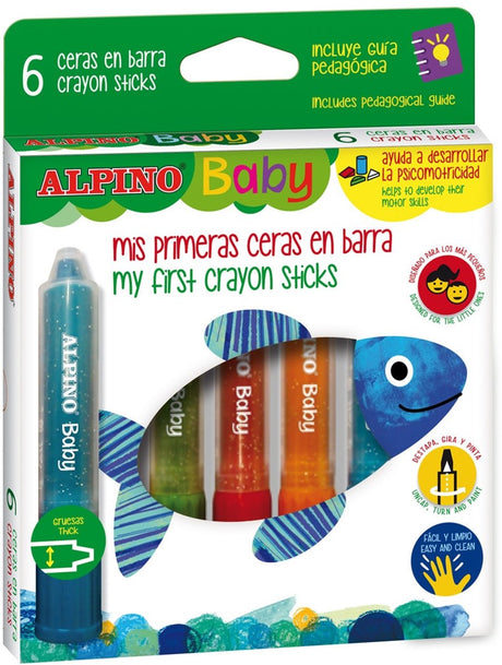 Alpino box 6 paint pen baby