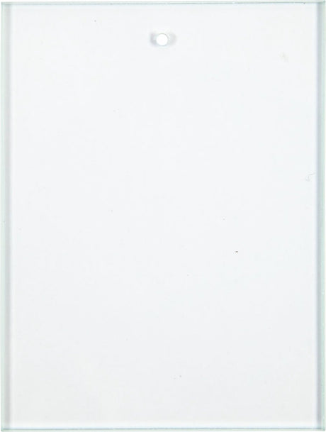 Creativ firma glasplader, størrelse 8x6 cm, tykkelse 3 mm, 10 stk, 1 æske