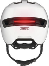 Abus cykelhjelm hud-y ace shiny white s - 51-55 cm - hvid - velegnet til brug på elcykler - bycykler - 400 g