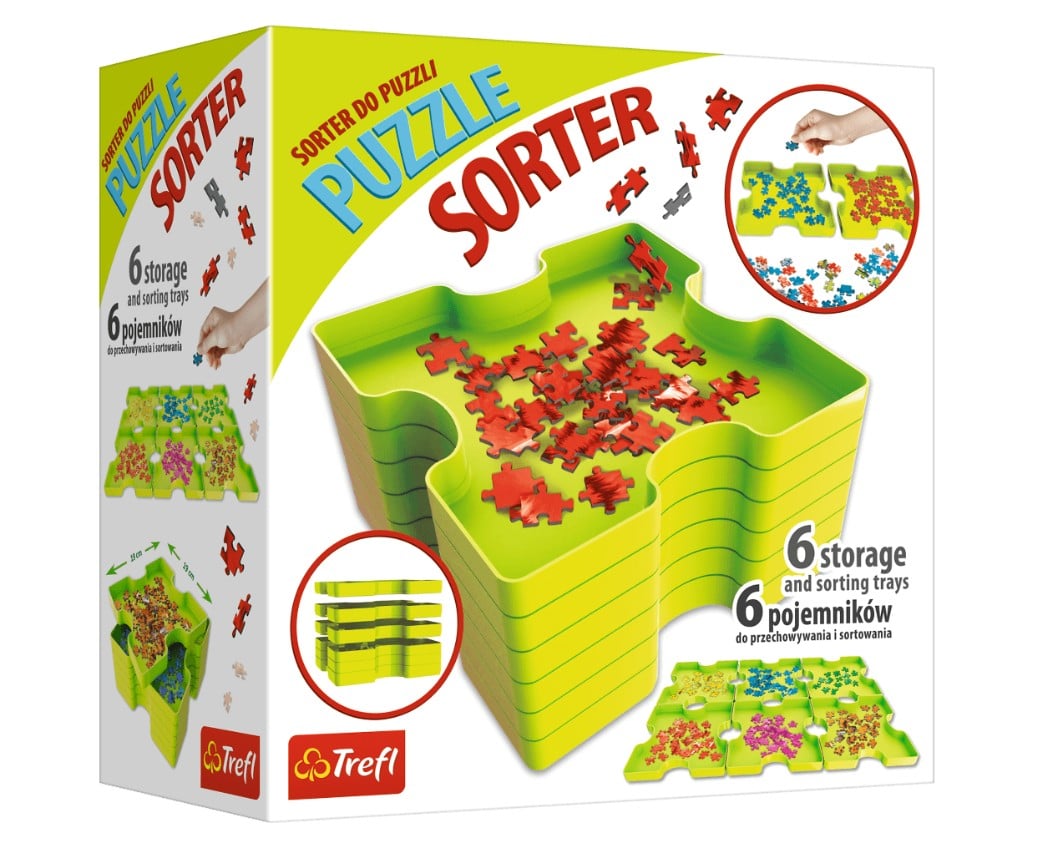 Trefl puslespil sorteringsbeholdere