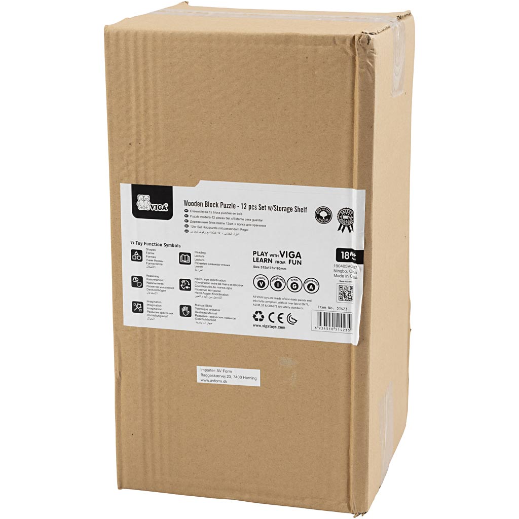 Https: www.cchobby.nl viga-puslespil-stativ-med-12-puslespil-h-17-5-cm-l-31-5-b-16-cm-2-dele-12-dele-1-sæt