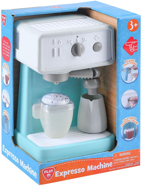 Playgo espressomaskine hvid blå - 3 stk.