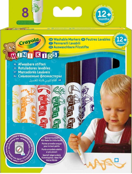 Crayola - mini børn - tusch - 8 tusch til børn - sikker og vaskbar