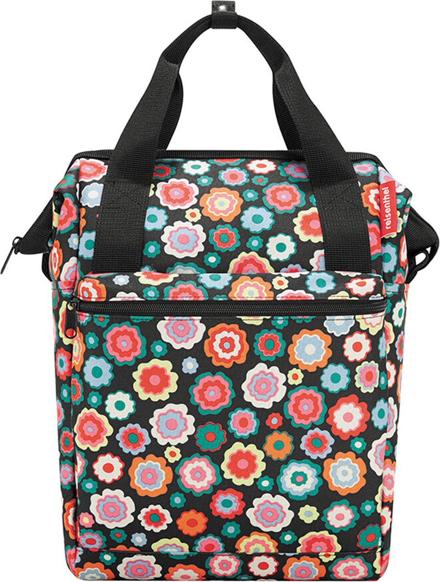 Klickfix cykeltaske rummelig gt 12l glade blomster