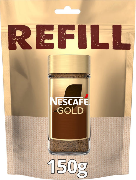 Nescafé guld refill emballage instant kaffe - 6 poser x 150g - værdipakke