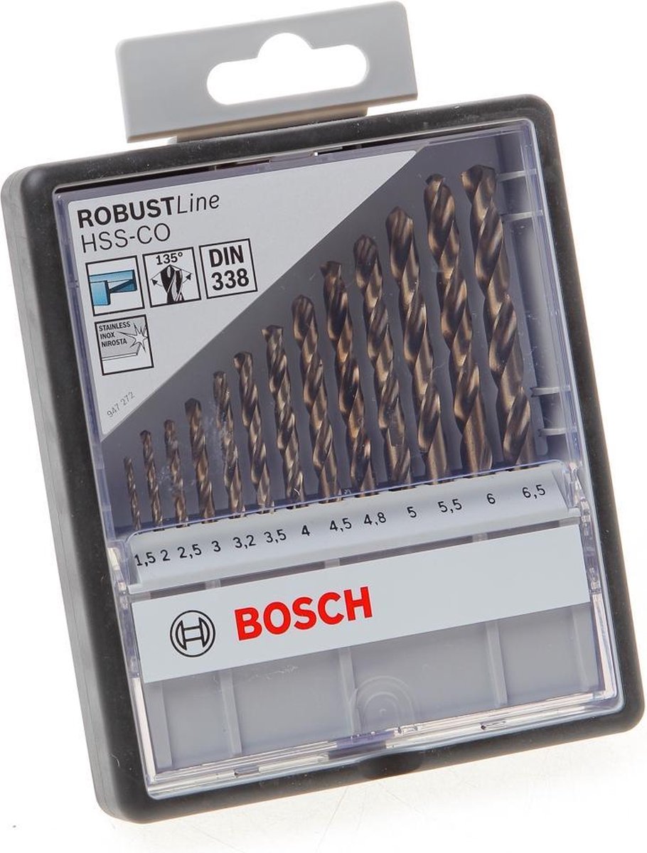 Bosch robustline hss-co sæt 1,5-6,5 mm ( 13 )