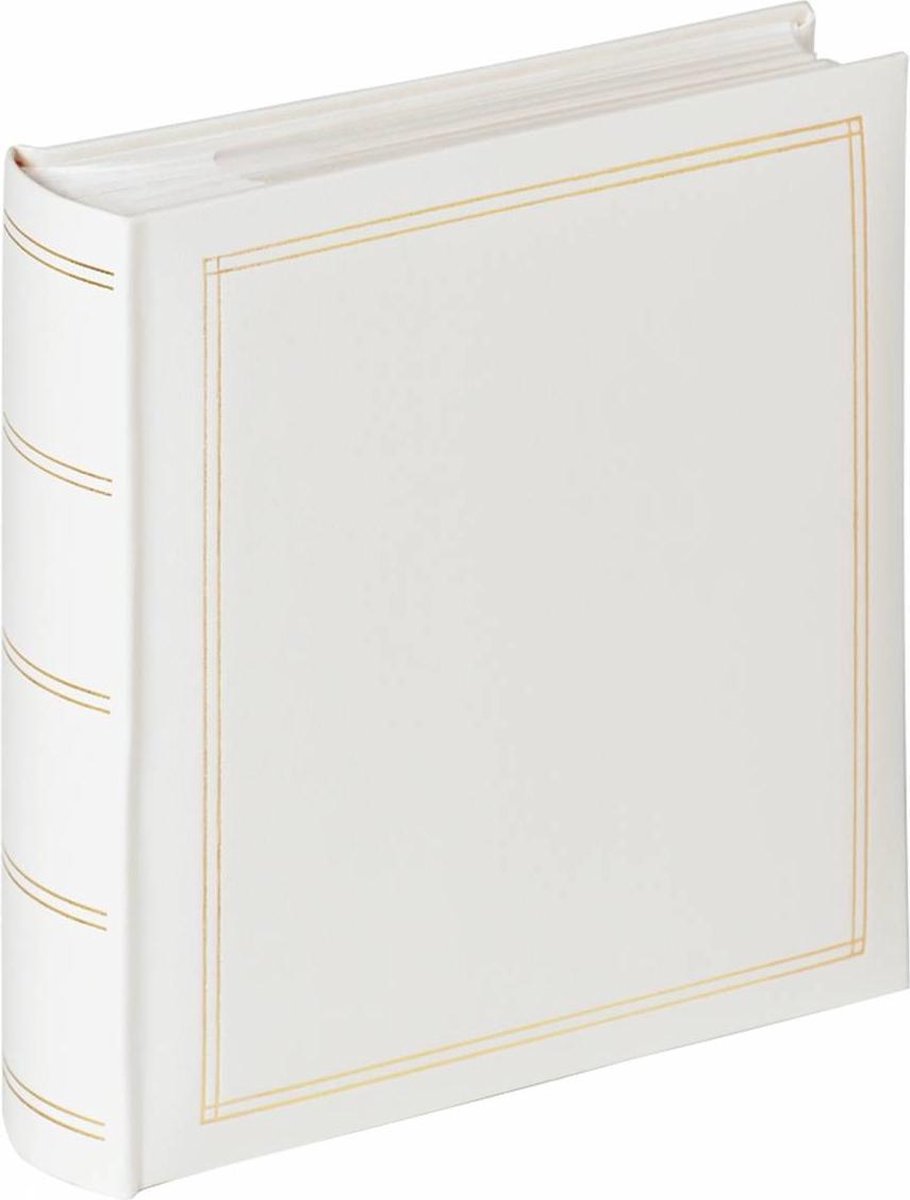 Walther me-138-w monza - memo lager album - størrelse 21 x 22 cm - 200 billeder 10 x 15 cm - hvid