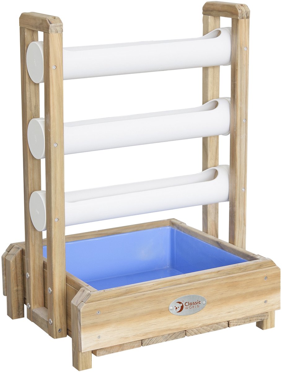Klassisk World Wood Water Play Table Waterfall