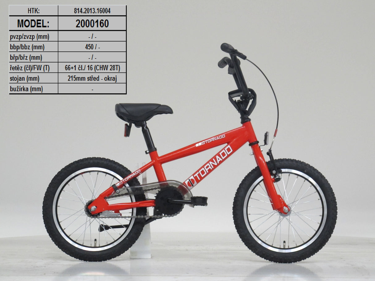 Royal BMX cykel - Bugatti tornado 16 tommer - rød
