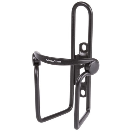 M-wave flaskebur aluminium med PVC-klemmer - sort
