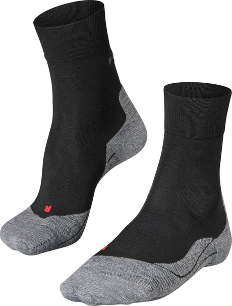 Falke ru4 uld anti-blister uld funktionelt materiale løbestrømper herre sorte - str. 46-48