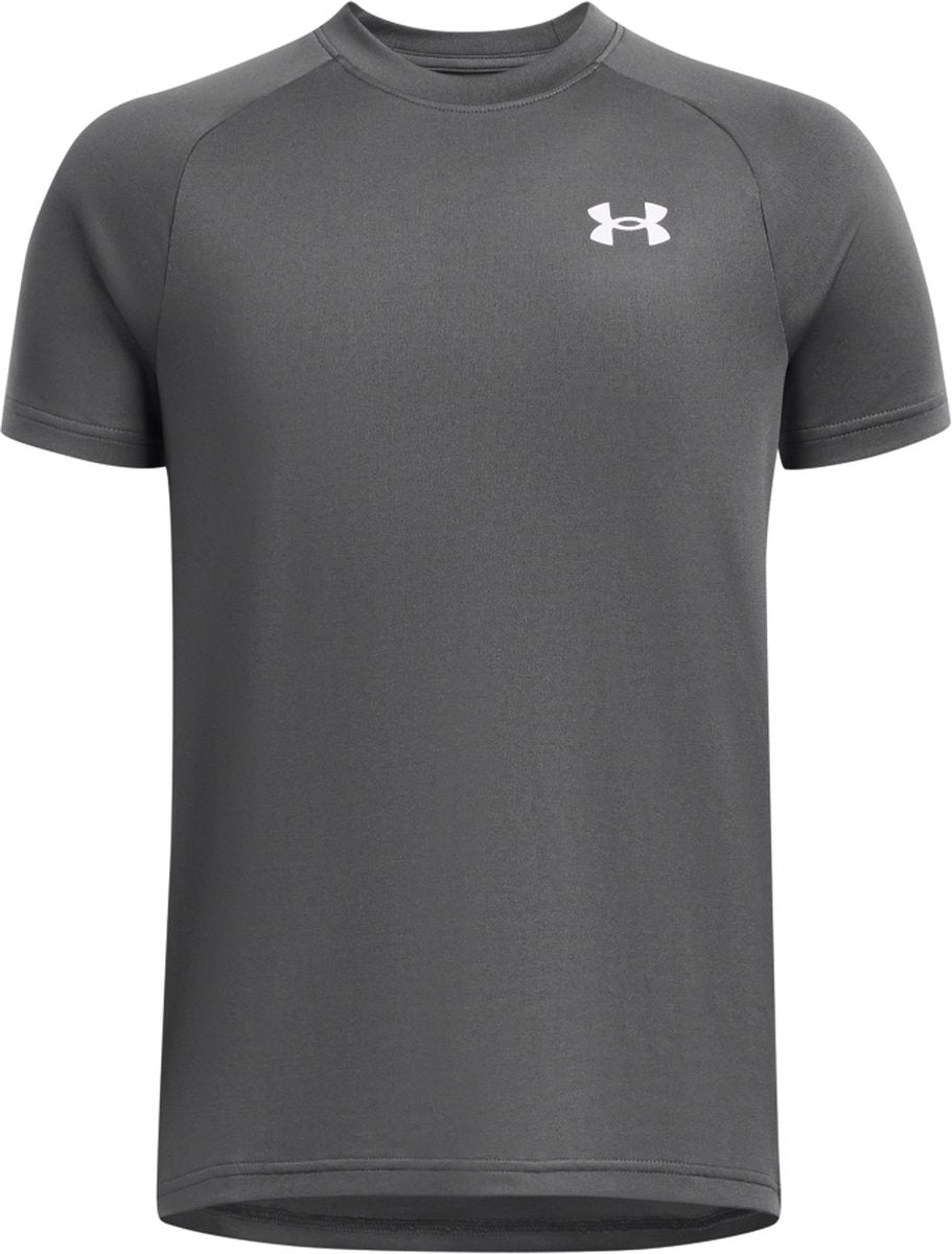Under armour ua tech 2.0 ss unisex sportstrøje - grå - hvid