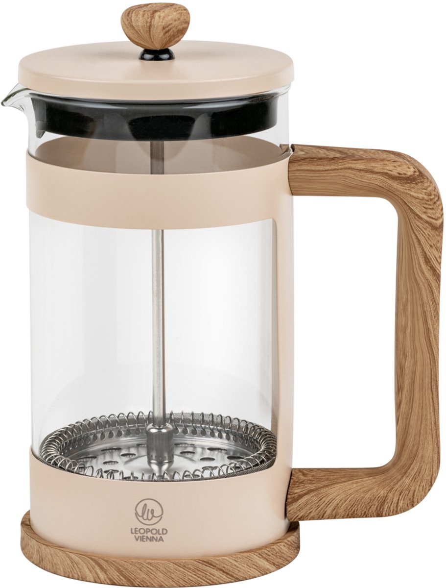 Leopold vienna - cafetiere franca - 600ml - zand