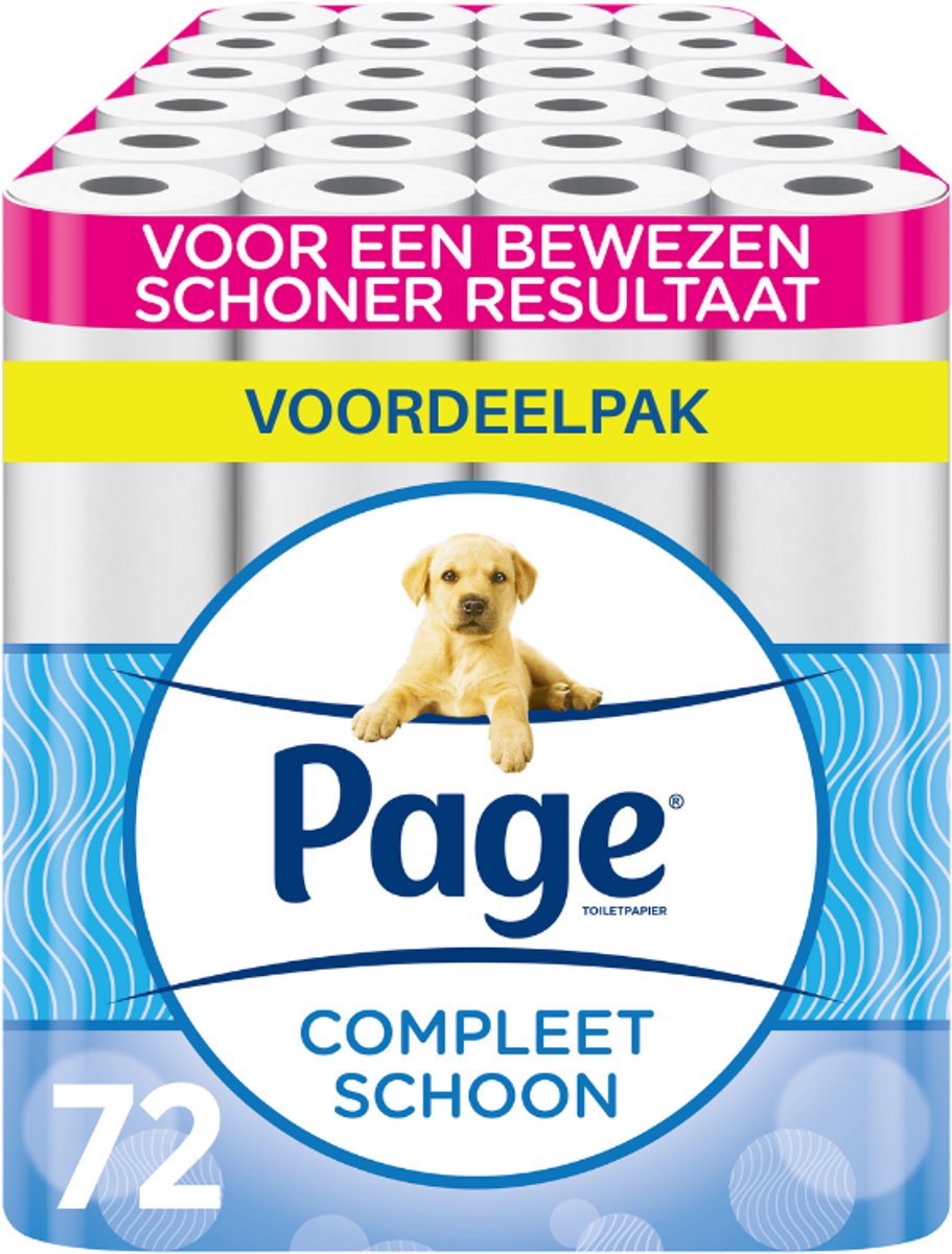 Page ® scottex® toiletpapir - helt rent toiletpapir - 72 ruller - værdipakke