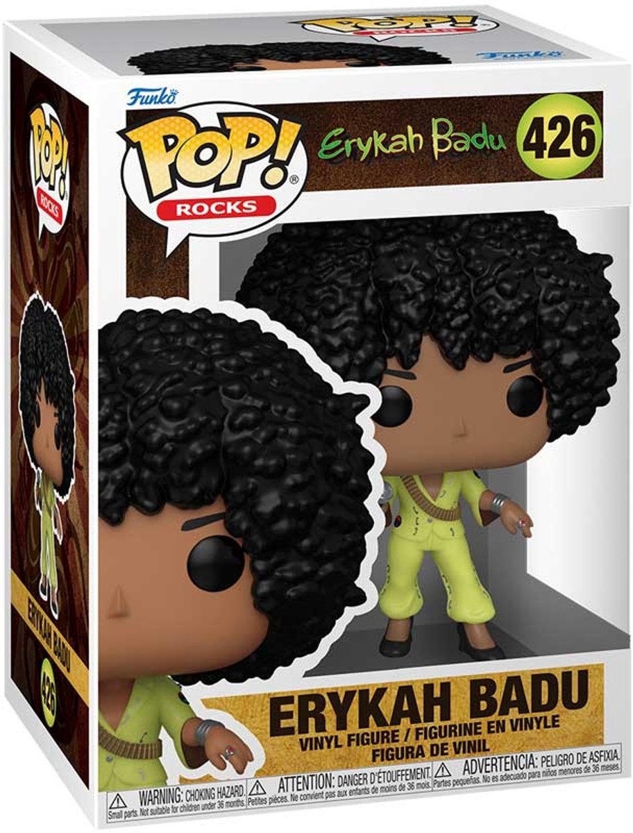 Funko erykah badu pop! rocks vinyl figur erykah badu (essence awards) 9 cm pop! figur
