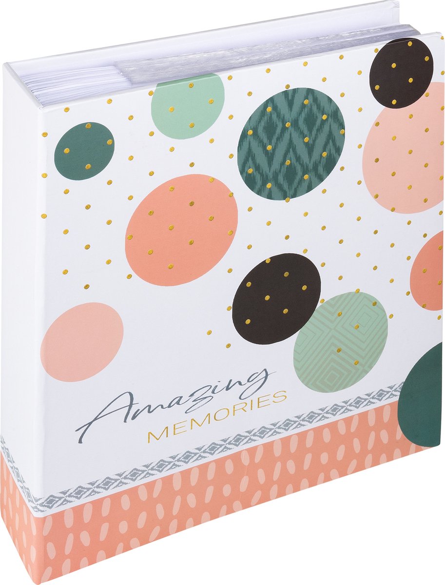 Walther me-487-r fantastiske minder - memo lager album - størrelse 25 x 28 cm - 200 billeder 13 x 18 cm - laks