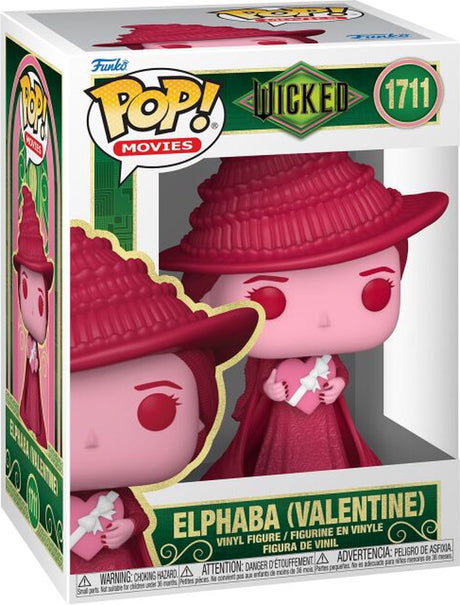 Funko wicked elphaba (valentine) vinylfiguur 1711 pop! meerkleurig pvc - fan merch, film