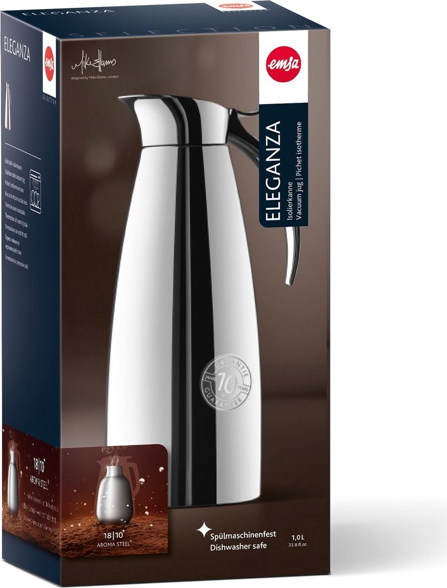 Emsa termokande eleganza rustfrit stål 1 liter