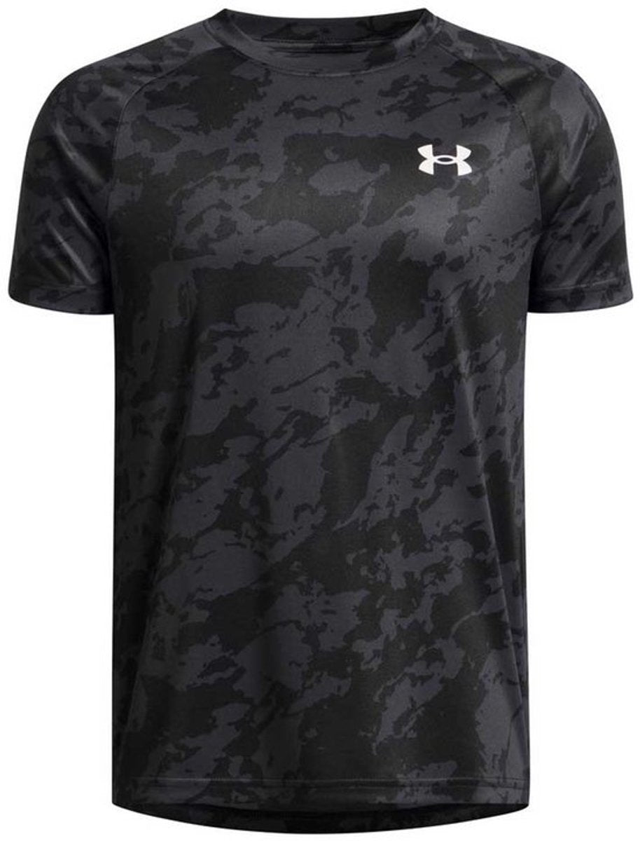 Under armour ua tech 2.0 ss-blk sportstrøje til drenge - sort - antracit - hvid