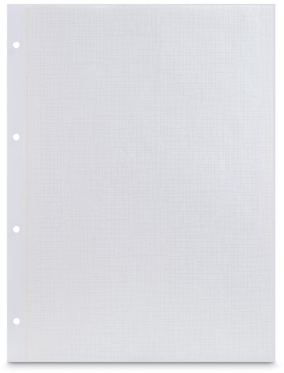 Hama fotopap med glasin, 23,3 x 31 cm, perforeret, 25 ark, hvid