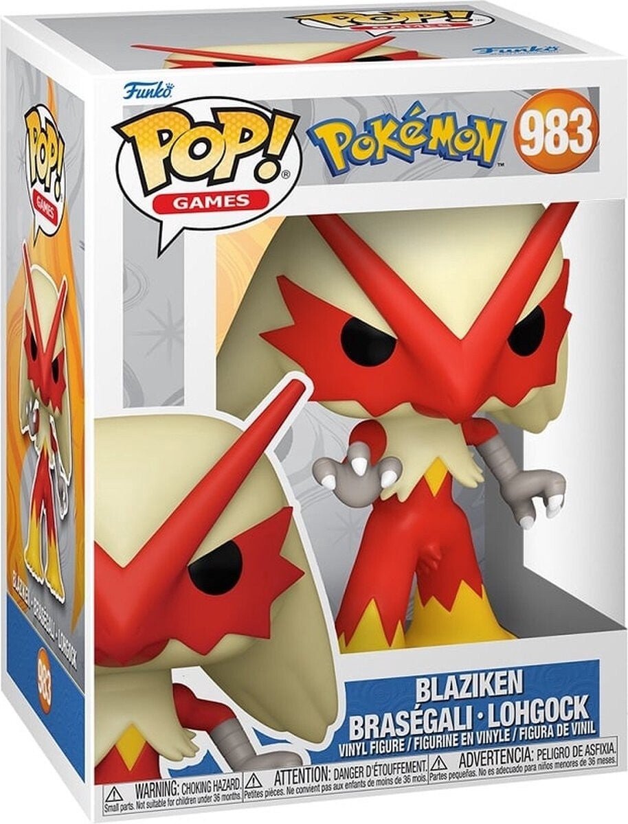 Funko pop spil: pokémon - blaziken pop #983