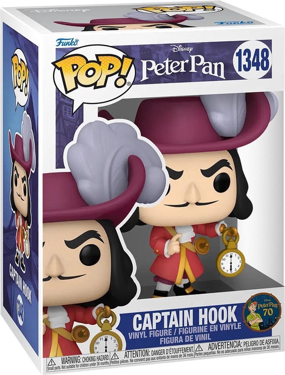Funko pop disney: peter pan - kaptajn hook - pop #1348