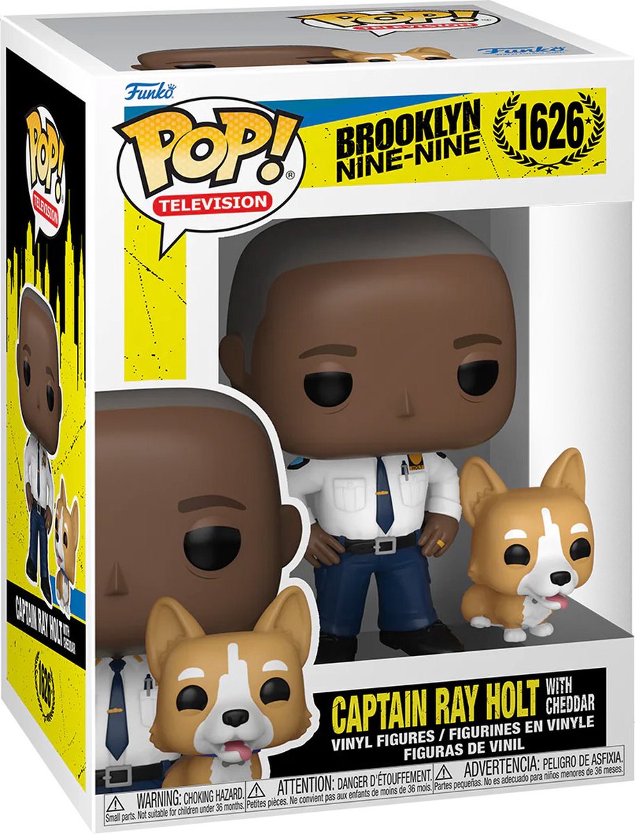 Funko pop-tv: brooklyn nine-nine - kaptajn holt (med cheddar) pop #1626