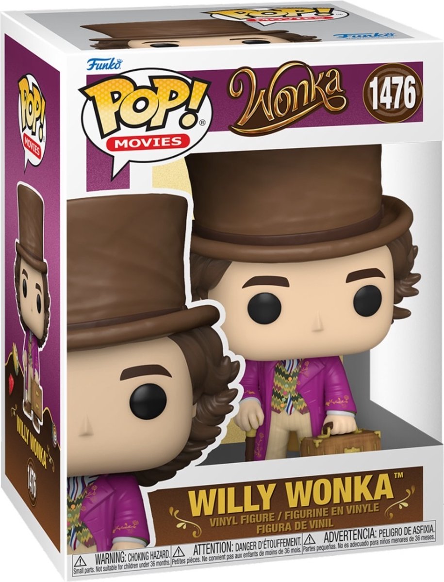 Funko popfilm: wonka - willy wonka - 9,5 cm - #1476