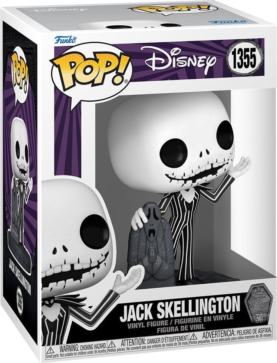 Funko pop disney: mareridtet før jul - jack skellington (30 års jubilæum) pop #1355