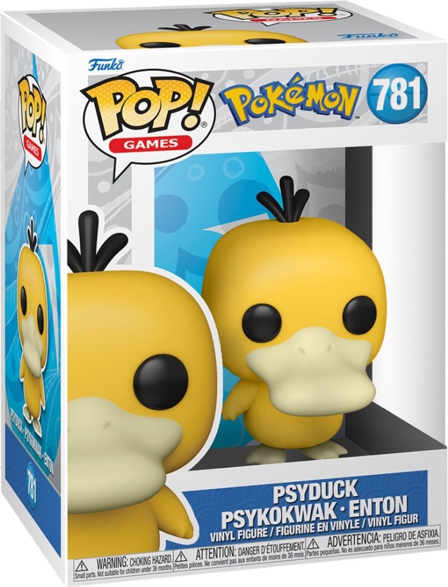 Funko pop spil: pokémon - psyduck pop #781
