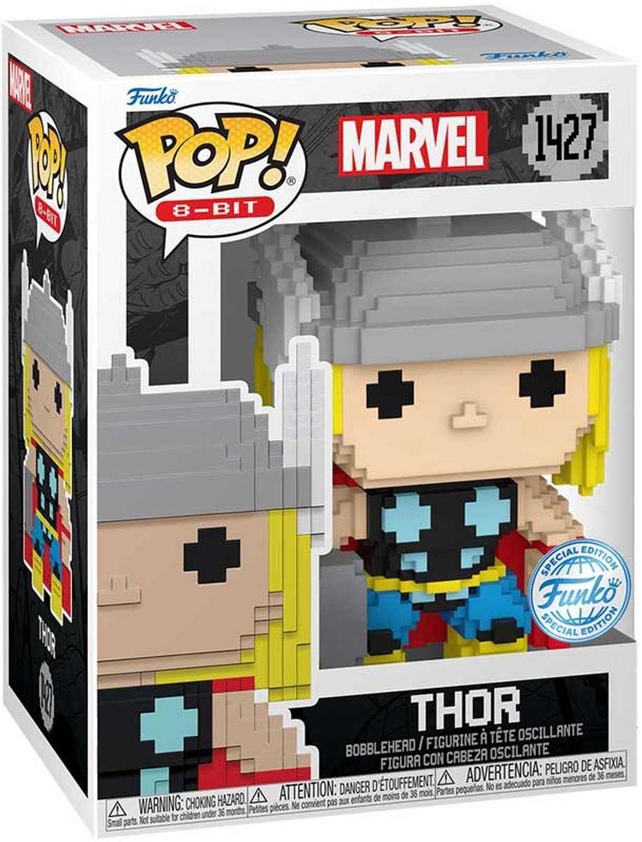 Funko marvel pop! 8-bit vinyl figur Thor 9 cm