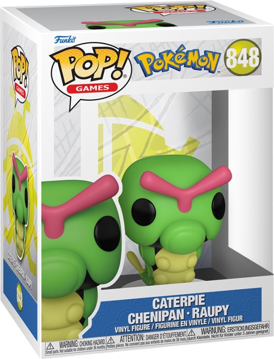 Funko pop spil: pokémon caterpie - pop #848