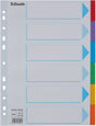 Esselte - tabs a4 11r pap 6-delt med forside | 20 stk