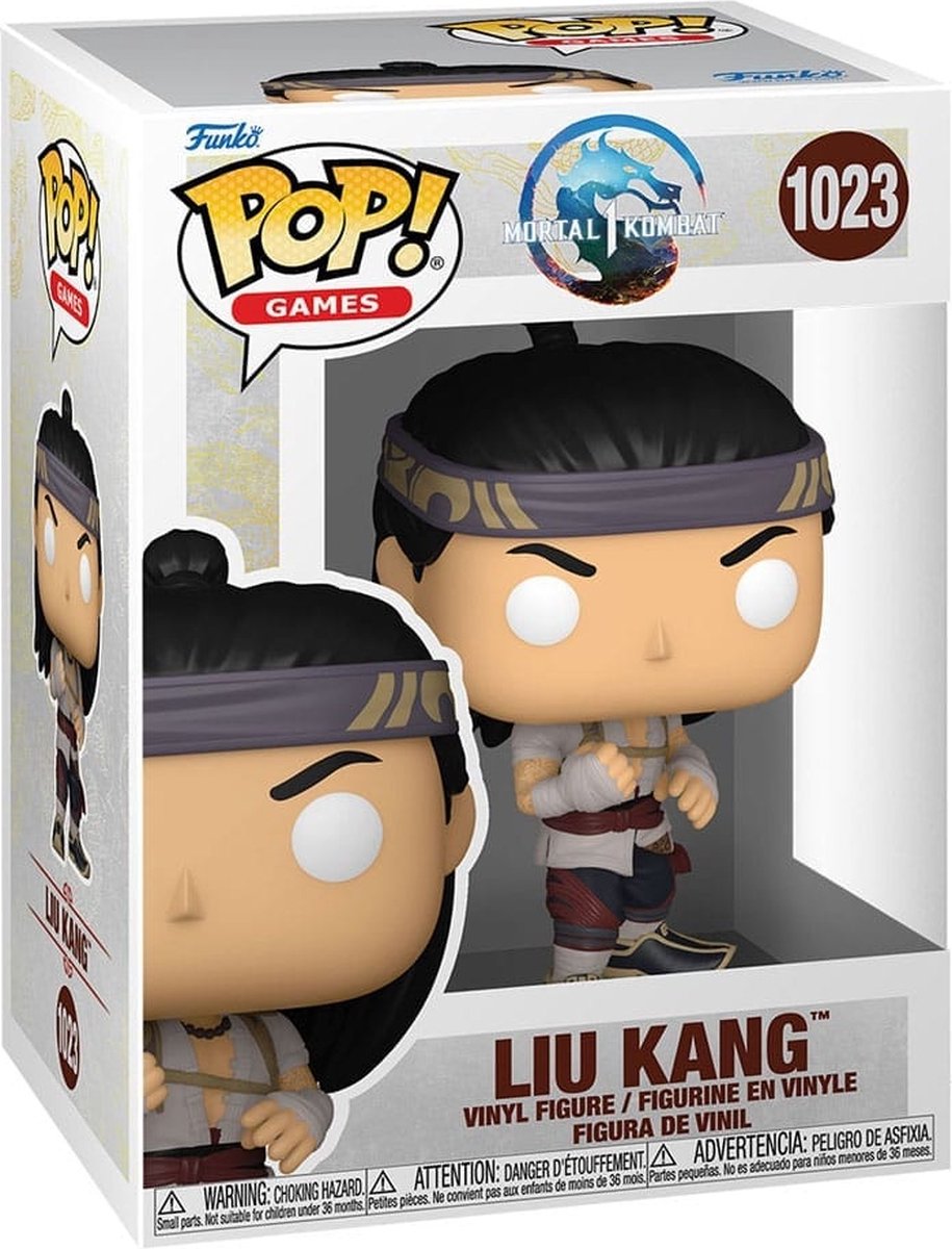 Funko mortal kombat liu kang vinyl figur 1023 pop! flerfarvet PVC -