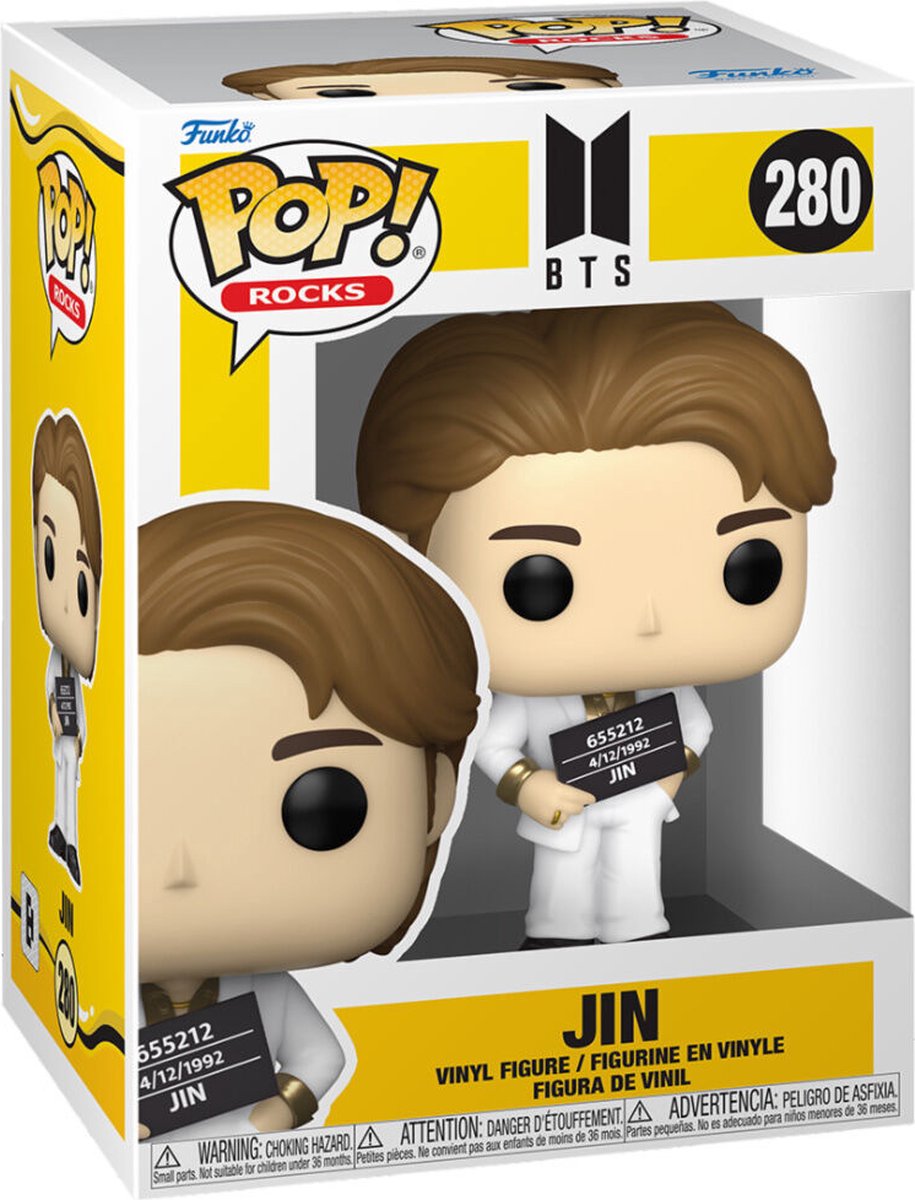 Funko pop rocks: bts butter - jin pop #280