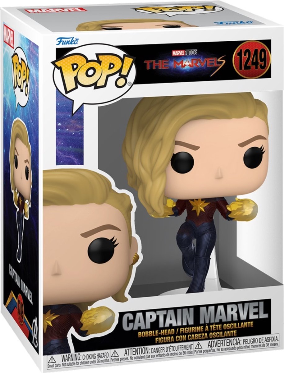 Funko pop marvel: the marvels - kaptajn marvel - pop #1249