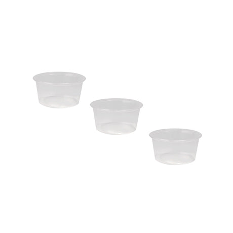 Saucebeholder gennemsigtig 80 cc 70,3 mm (50 stk.)