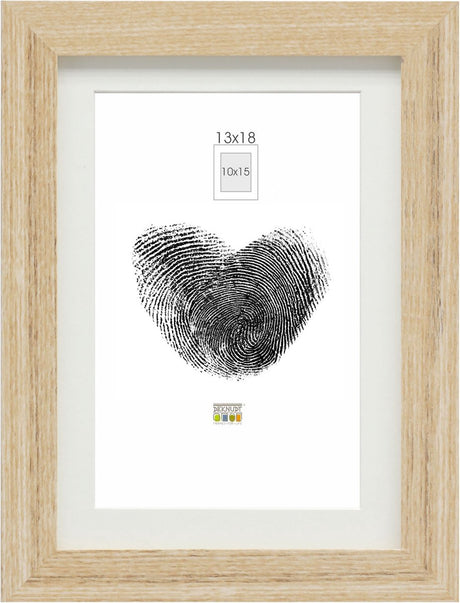 Deknudt frames fotolijst - naturel - passe-partout - 10x15 13x18 cm