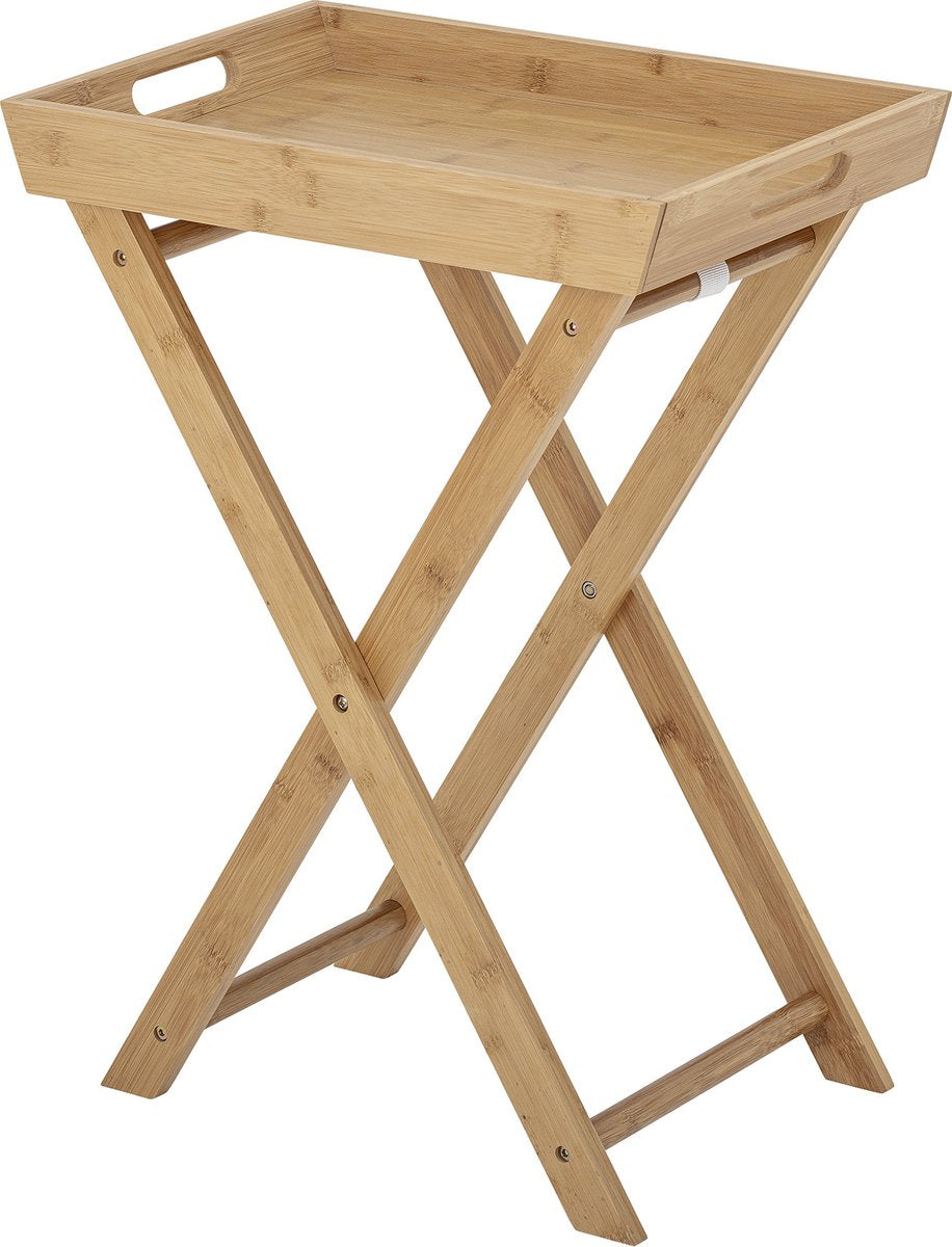 Bloomingville - adlene bakkebord - beige - bambus