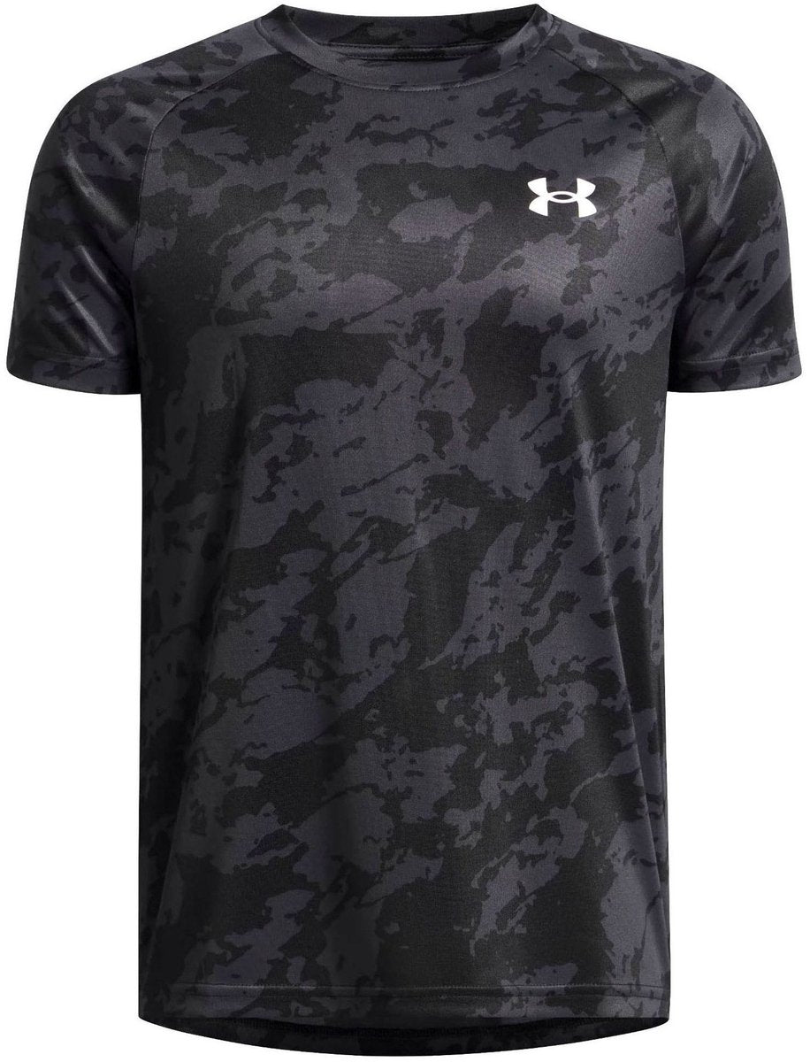 Under armour ua tech 2.0 ss-blk sportstrøje til drenge - sort - antracit - hvid